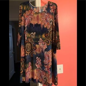 Tunic or dress, 3X, 24” chest, 41” length, pretty